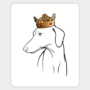 Azawakh Dog King Queen Wearing Crown Sticker